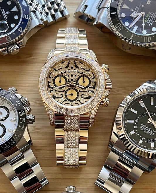 Rolex bedazzled Cosmograph Daytona Eye of the Tiger 116598 TBR