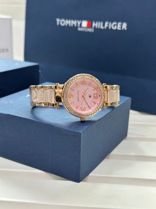 Tommy Hilfiger Luxury Pink & Gold Stylish Girls