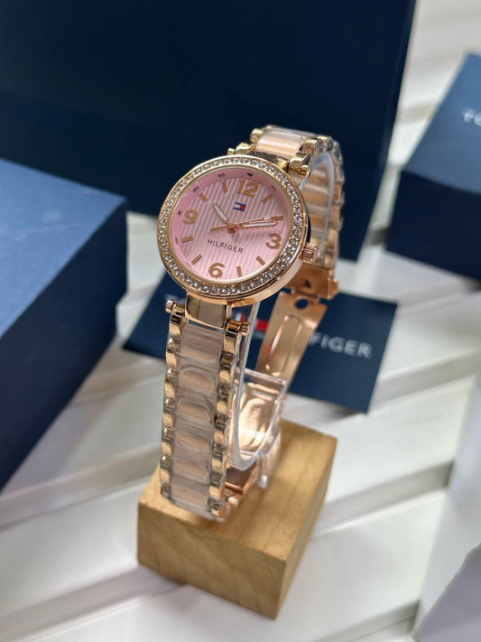 Tommy Hilfiger Luxury Pink & Gold Stylish Girls