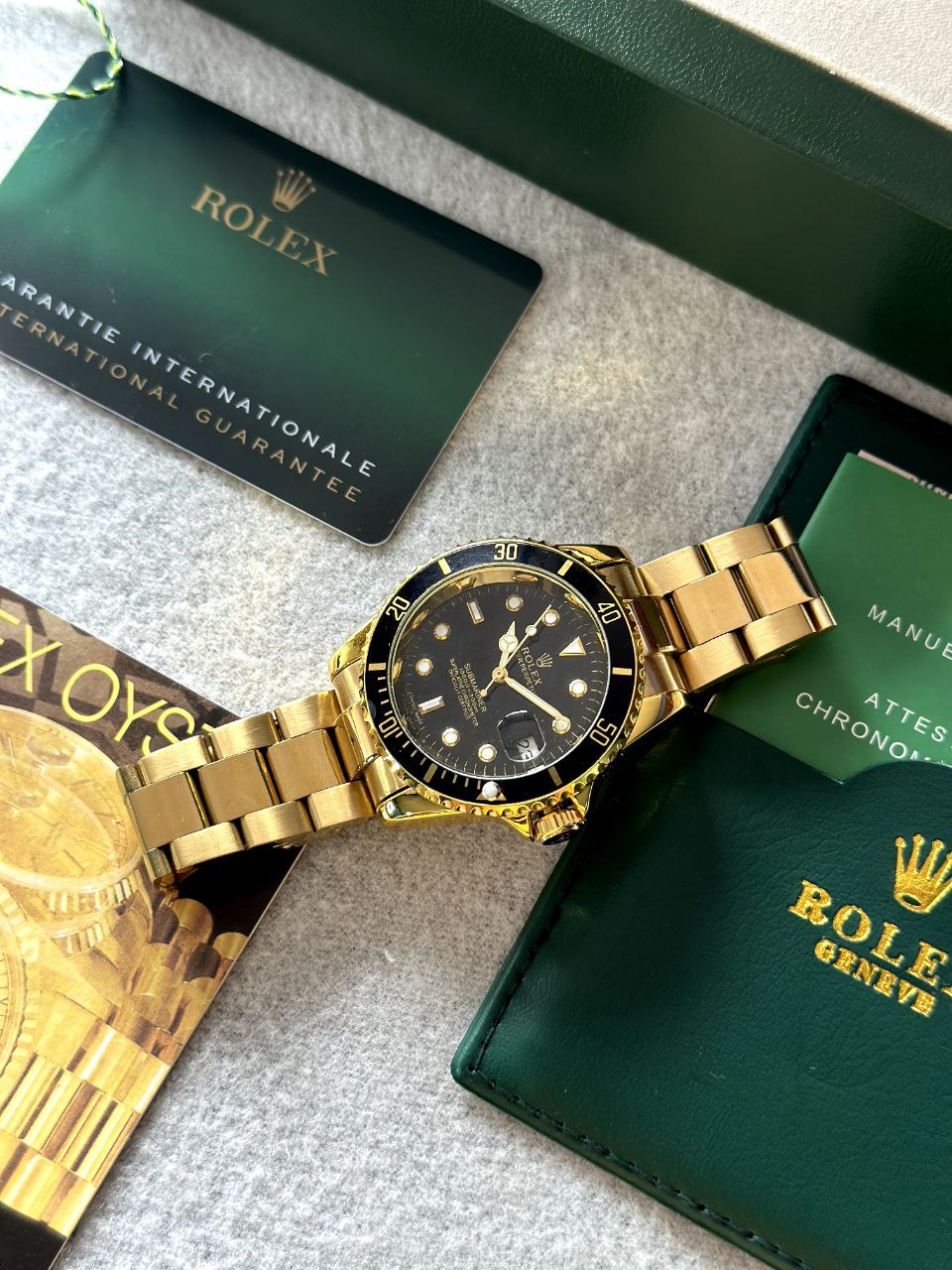 ROLEX Submariner GOLD Luxury watch premium finish