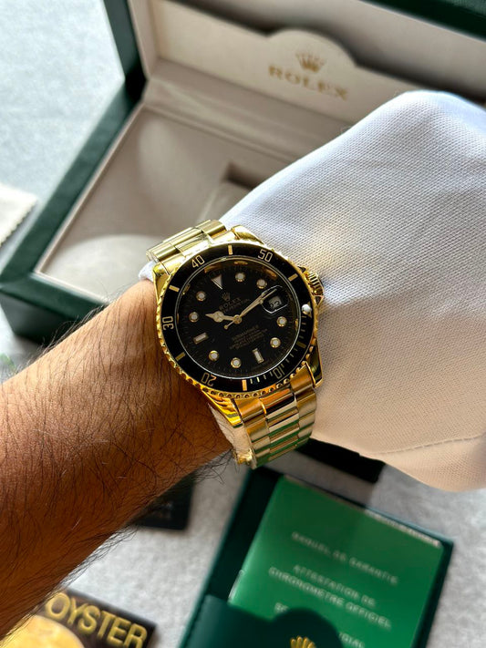 ROLEX Submariner GOLD Luxury watch premium finish
